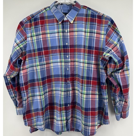 Polo Ralph Lauren Long Sleeve Button Down Multicolored Shirt Big 3XB - Picture 1 of 4